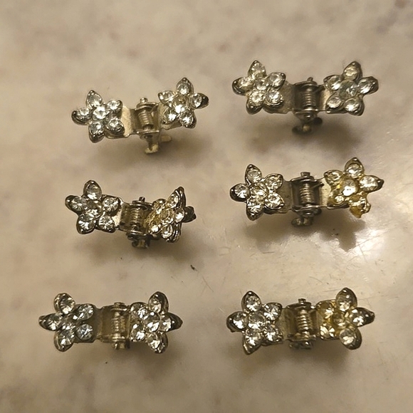 Macy's Accessories - Mini Crystal Hair Accessories Sparkly Rhinestone Hair Claw Clips